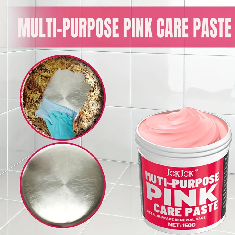 Multi-Purpose Pink Care - Refreshes Metal & Ceramic Surfaces, Gentle Formula with Long-Lasting Scent, Non-Toxic & Paraben-Free F