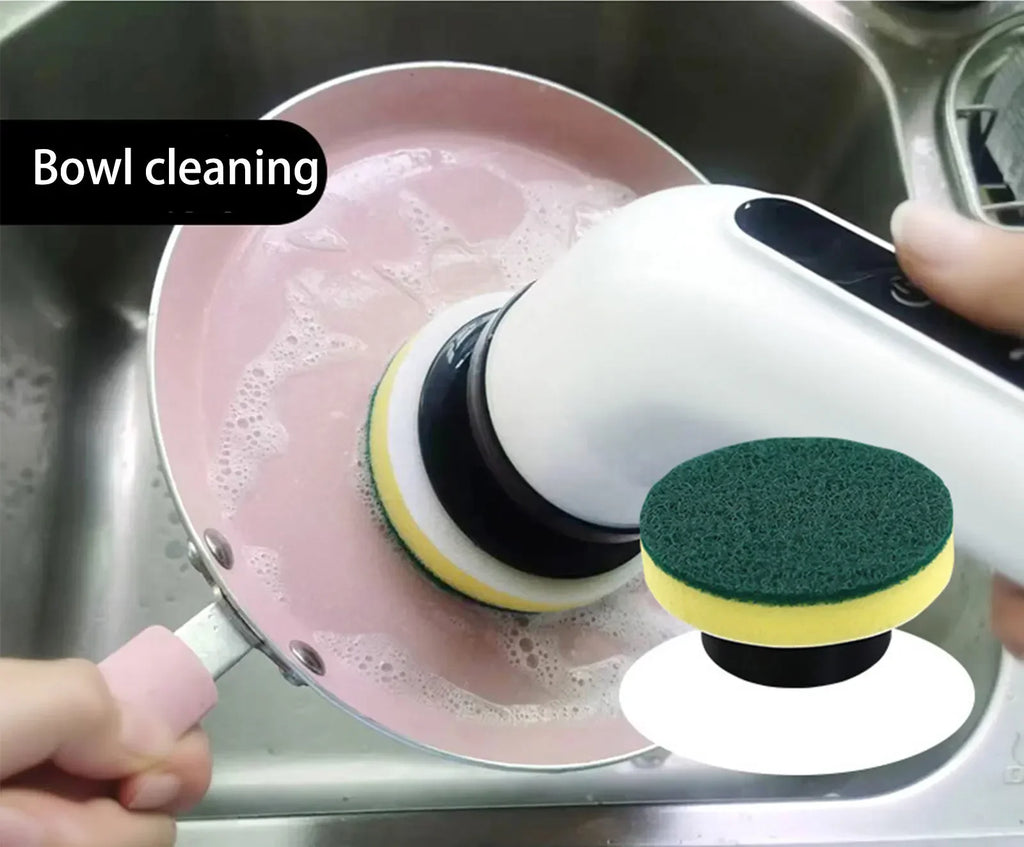 9-Piece Electric Scrubber Replacement Brush Heads – Universal Rotary Cleaning Accessory Kit