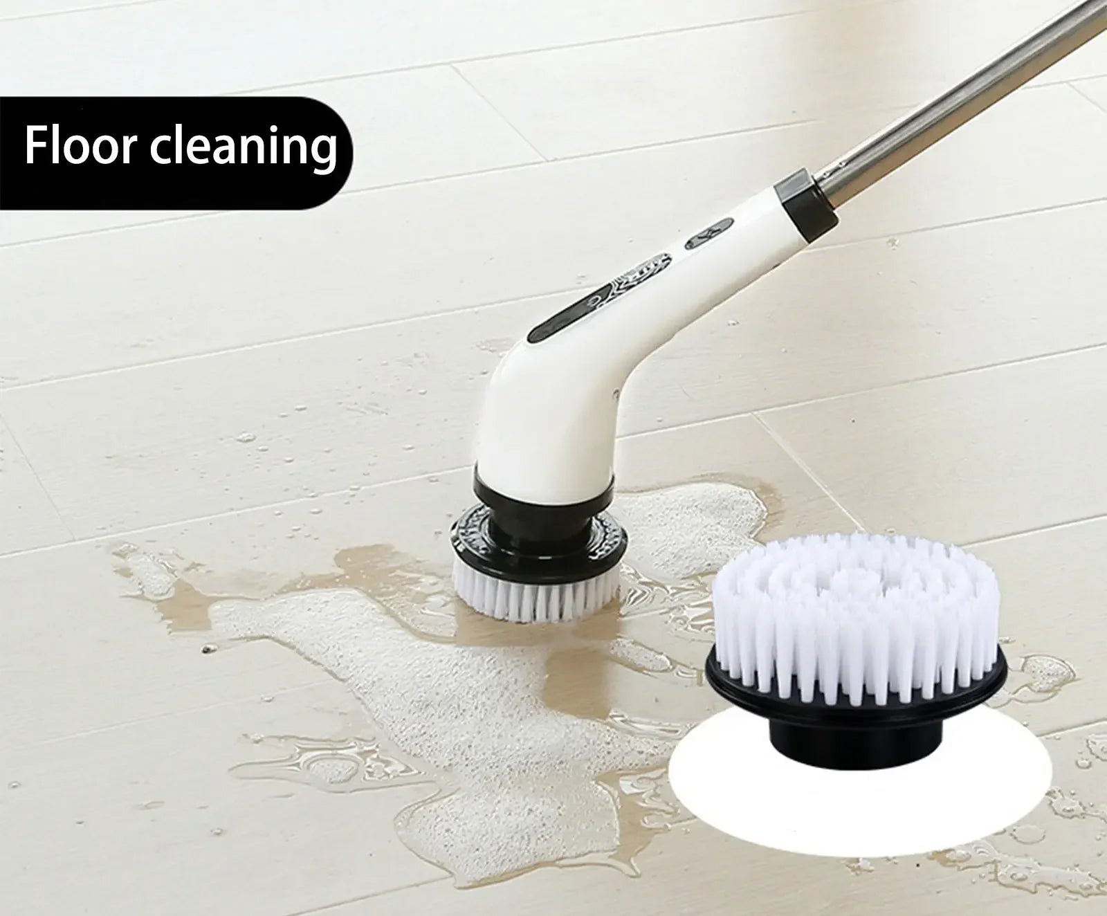 9-Piece Electric Scrubber Replacement Brush Heads – Universal Rotary Cleaning Accessory Kit