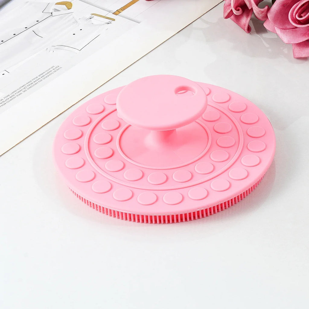 Soft Silicone Body Scrubber Brush – Gentle Exfoliating Shower Cleansing Massager